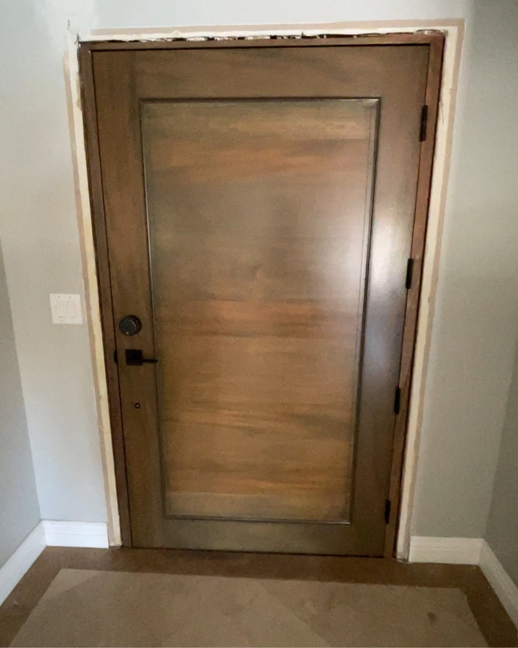 Prehung raised panel door