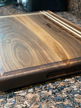 Load image into Gallery viewer, Custom made multicolor hardwood cutting board
